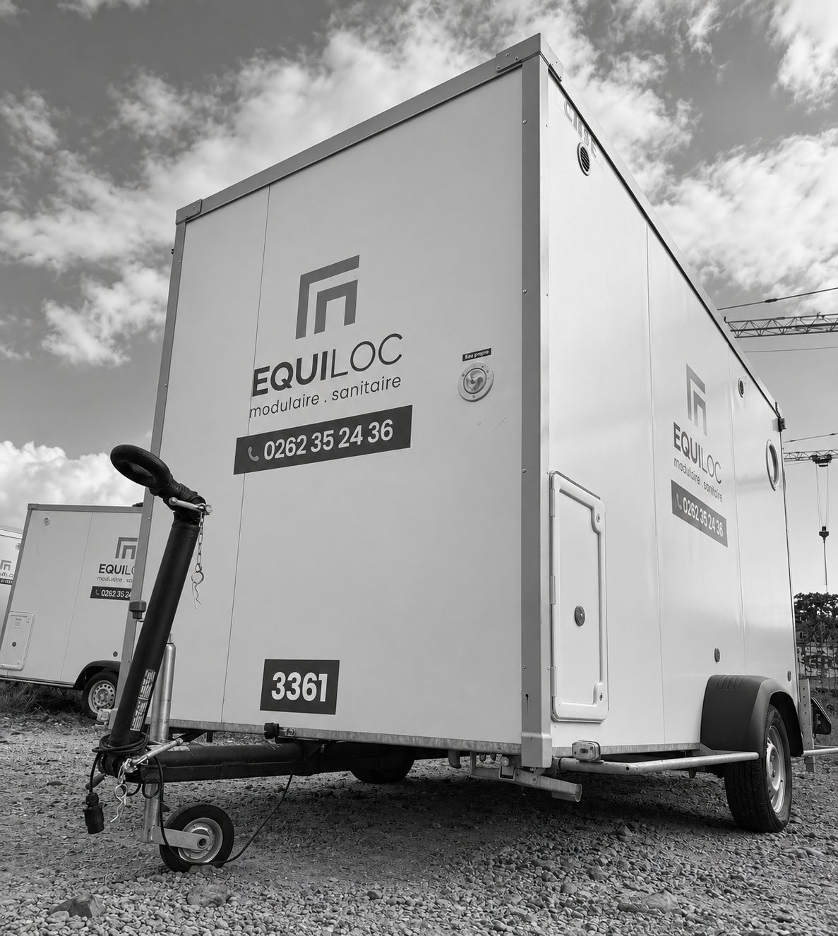 Roulotte de chantier mobile Equiloc pour les professionnels à La Réunion